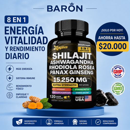 BARON suplementos minerales de alta pureza | Energía, fuerza y enfoque